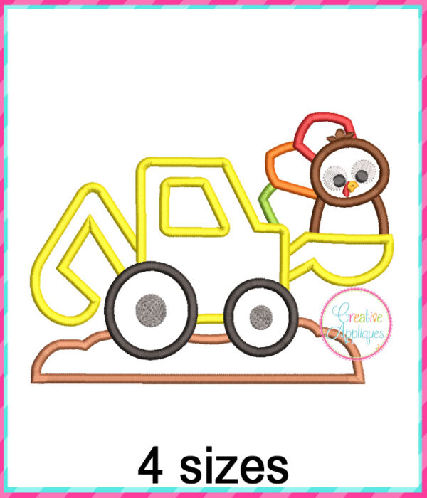 Turkey Digger Applique Design - Image 2