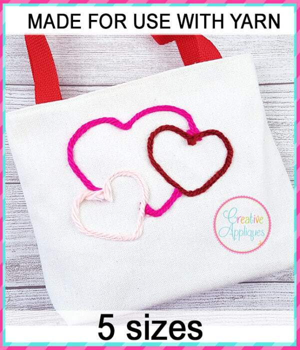 Yarn Hearts Applique - Image 3