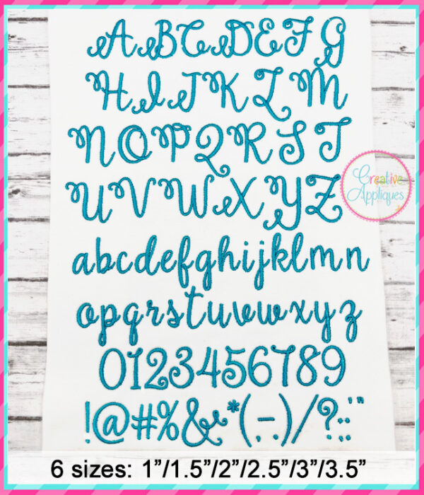 Amelia Embroidery Font - Image 2