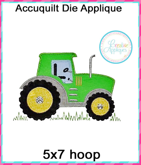 Accuquilt GO! Tractor Applique Embroidery Design