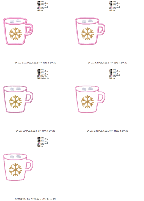 Mug applique design - Image 2