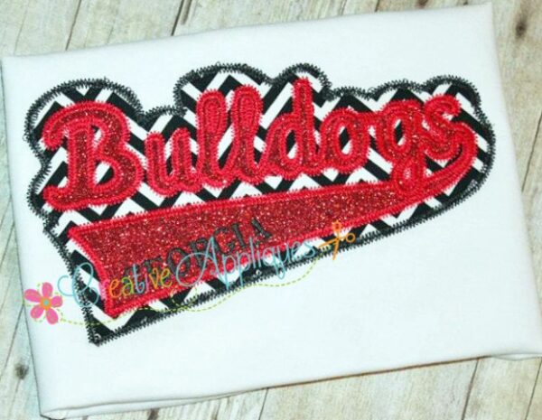 Bulldogs Applique Design