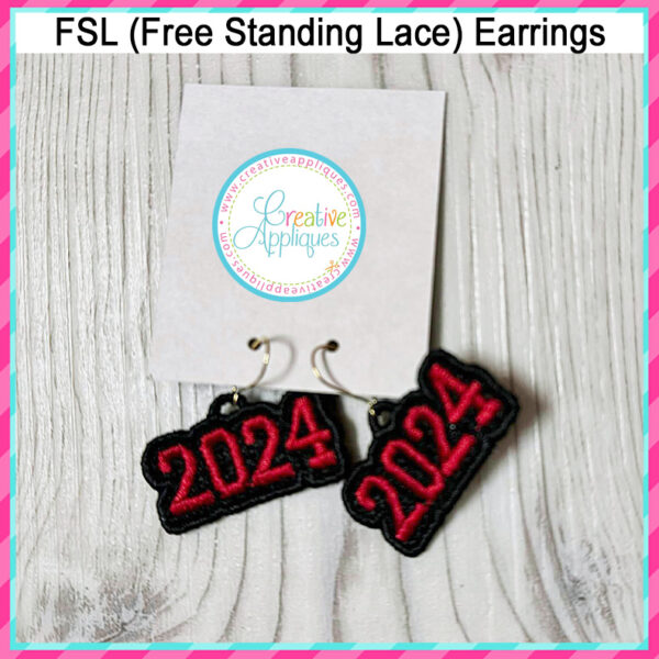 2024 Free Standing Lace Earrings In the hoop design