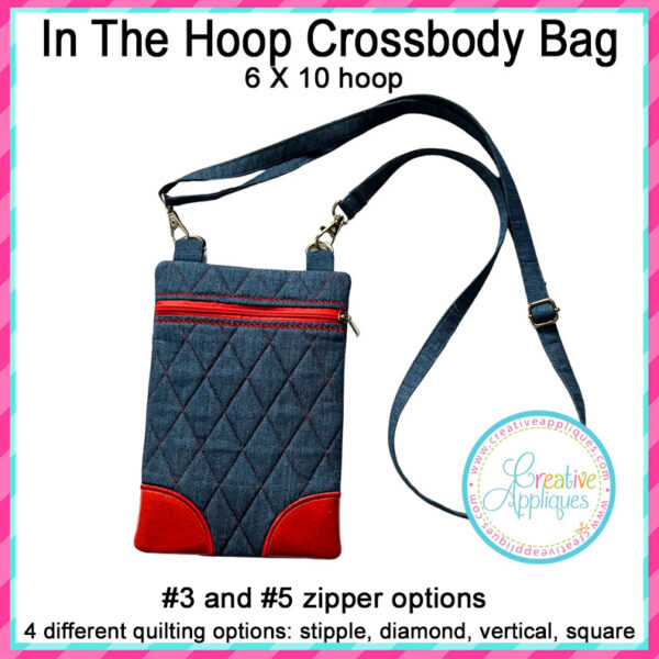 Crossbody Bag In the hoop Design 6x10 - Image 3