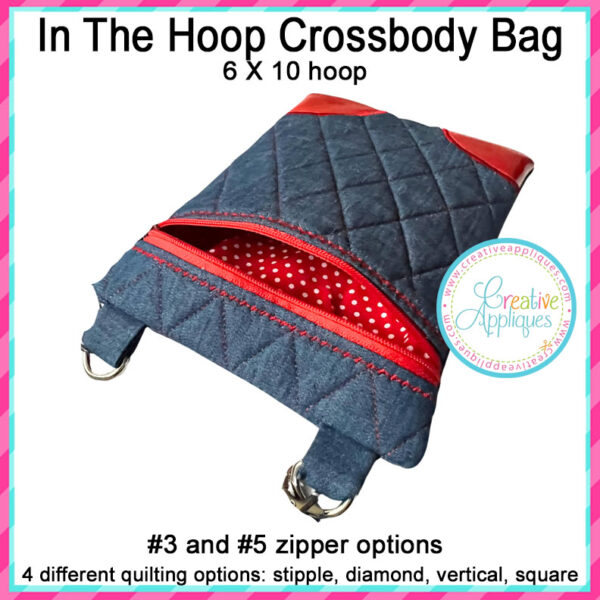 Crossbody Bag In the hoop Design 6x10 - Image 2