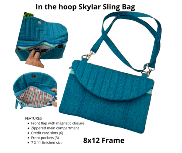 Skylar Sling Bag In The Hoop Design