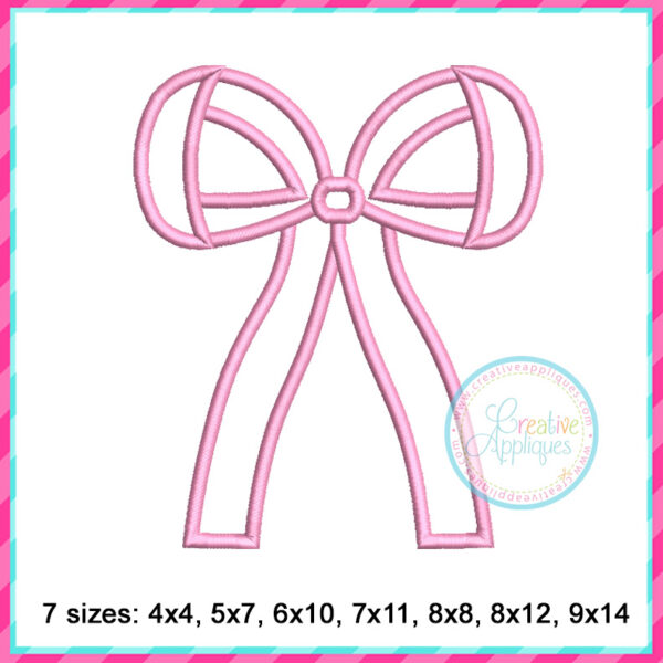 Big Bow Side Seam Applique Design - Image 4