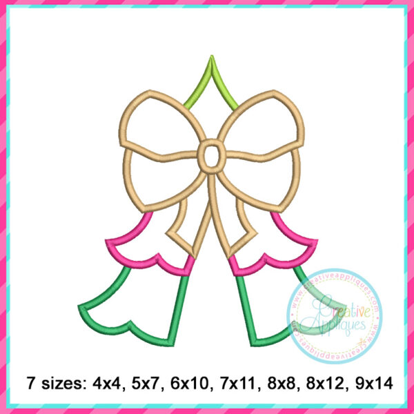 Tree Bow Side Seam Applique Design - Image 6