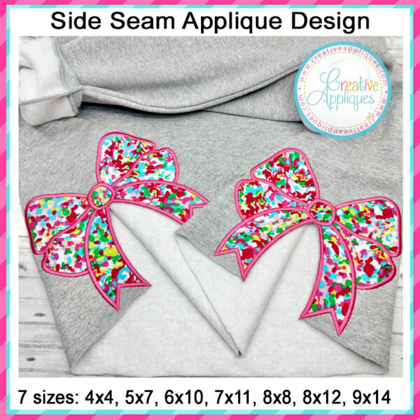 Fancy Bow Side Seam Applique Design - Image 7