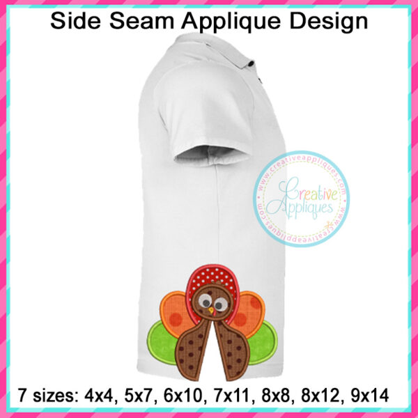 Turkey Side Seam Applique Design