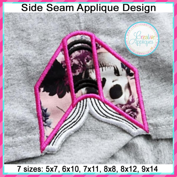 Book Side Seam Applique Design