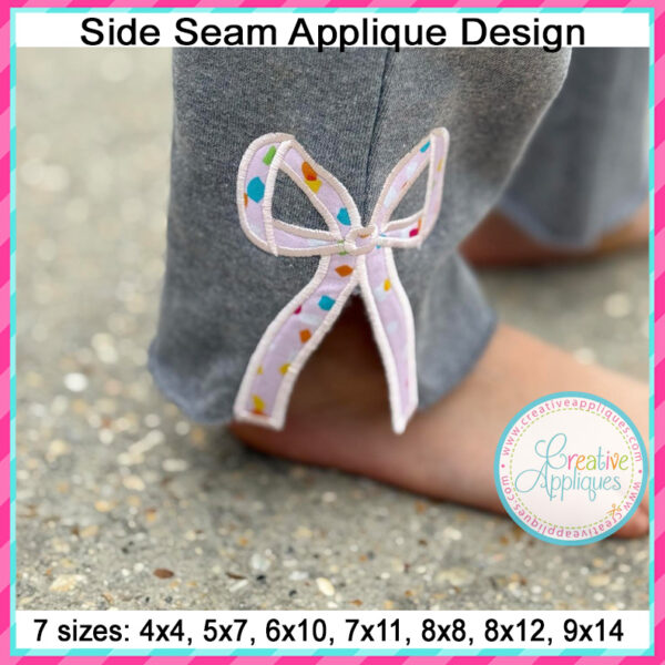 Big Bow Side Seam Applique Design - Image 3