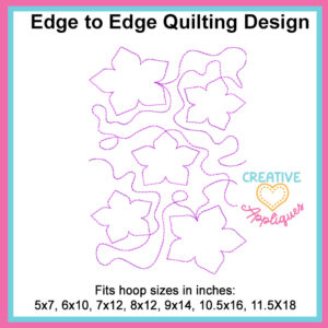 Flowers Edge to Edge Embroidery Design