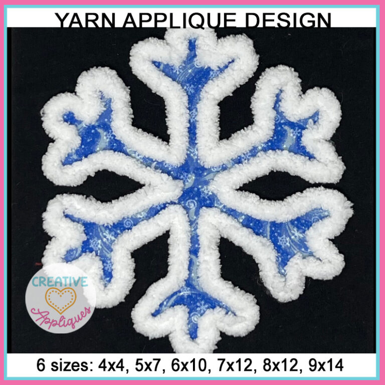 How to use your embroidery machine to applique yarn