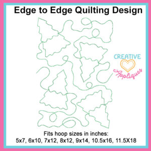 Trees Edge to Edge Embroidery Design