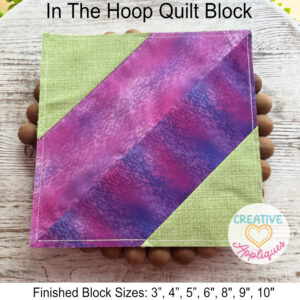 4 Stripes Quilt Block - Digital Embroidery Design Download