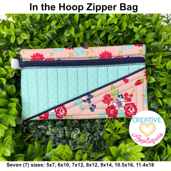 #5 Hailey Zipper Bag In The Hoop Design