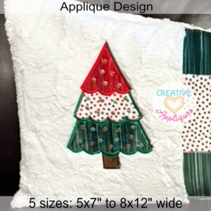 3 Tier Christmas Tree Applique