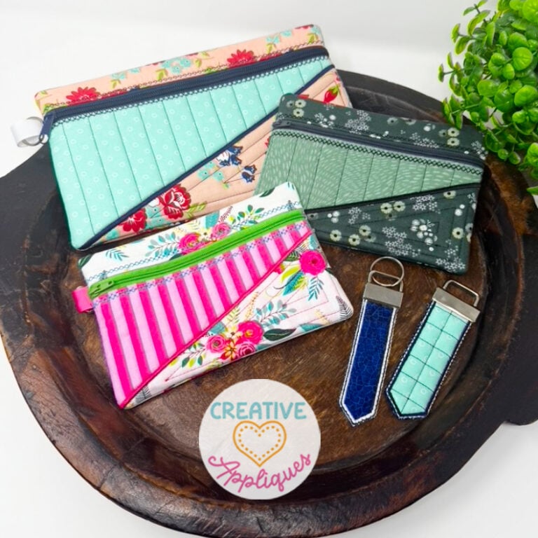 NEW – Hailey Zipper Bag In the Hoop Machine Embroidery Design