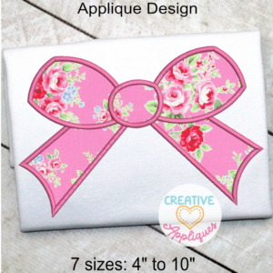 Bow 2 Applique Design