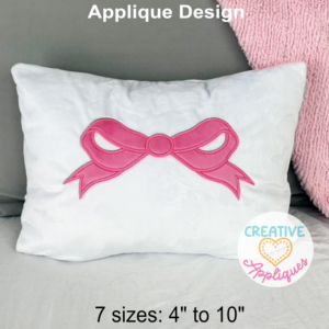 Bow 3 Applique Design