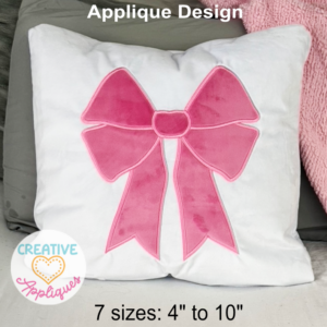 Bow 4 Applique Design
