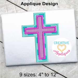 Cross Double Applique Design