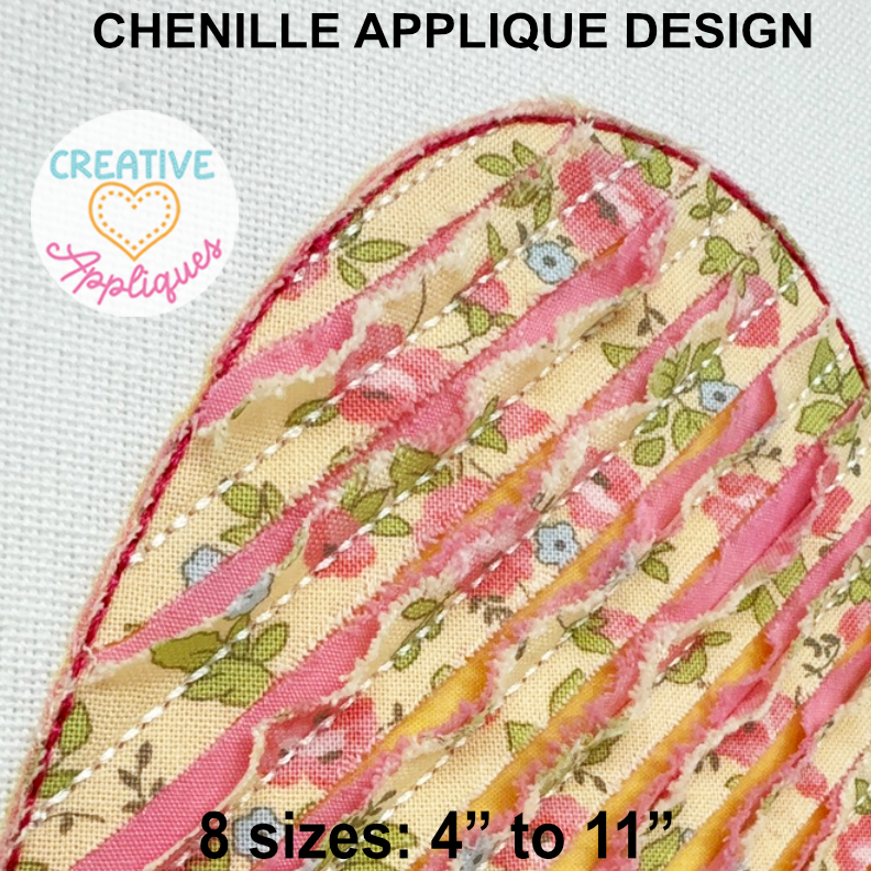 Chenille Egg Bean Stitch Applique Design - Image 2