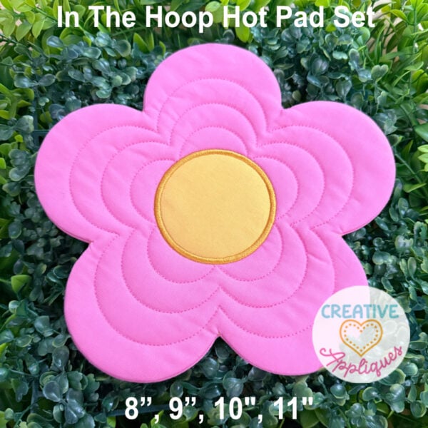 Flower Hot Pads In the Hoop Design