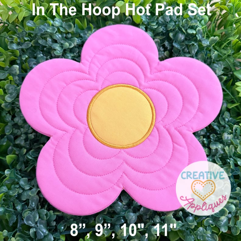 Flower Hot Pads In the Hoop Design - Image 2