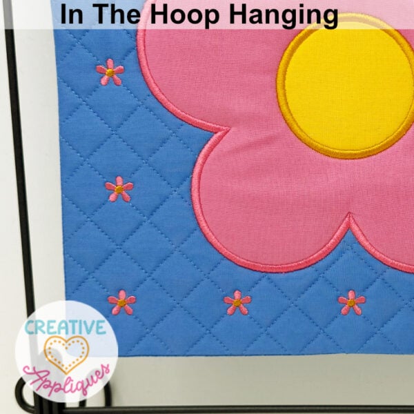 Flowers Mini Hanging Embroidery Design 6x6