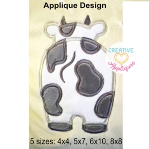 Cow Butt Applique Design