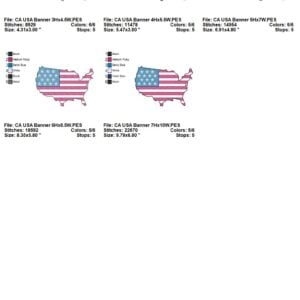 CA USA Banner sizes
