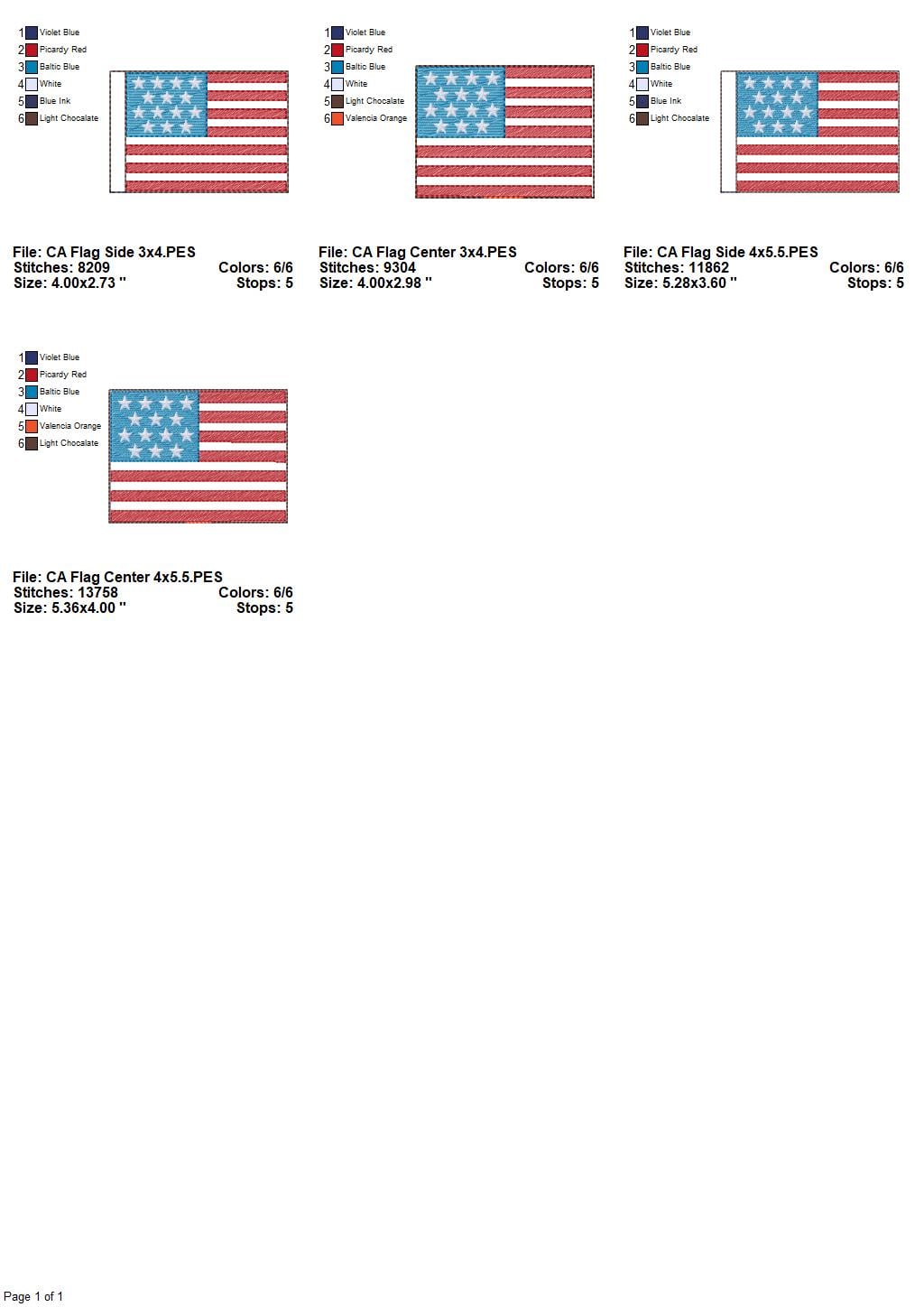 Patriotic Tiered Tray ITH Design Set - Image 15