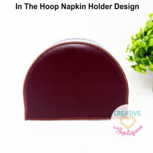 Satin Napkin Holder Cover ITH Design