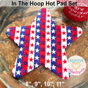 Star Hot Pads In the Hoop Design