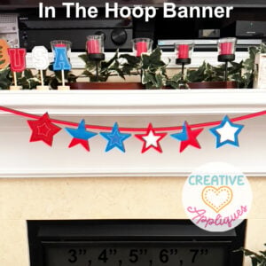 Stars Banner ITH Design Set