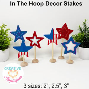 Stars Decor Stakes ITH Design