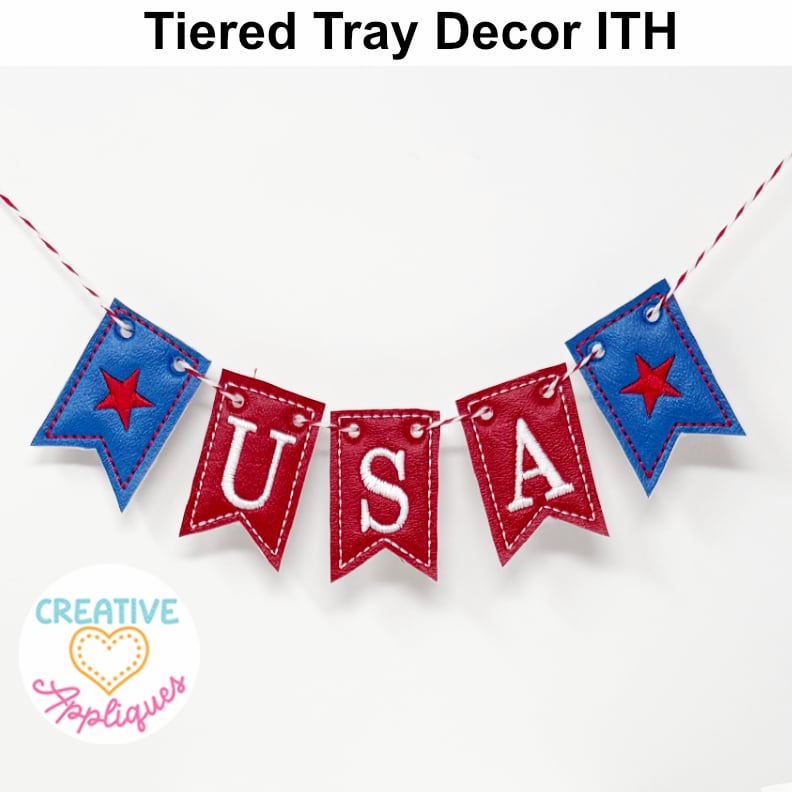 Patriotic Tiered Tray ITH Design Set - Image 9
