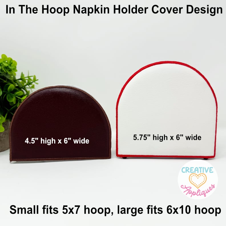 Sunflower Napkin Holder Cover ITH Design - Satin - Image 2