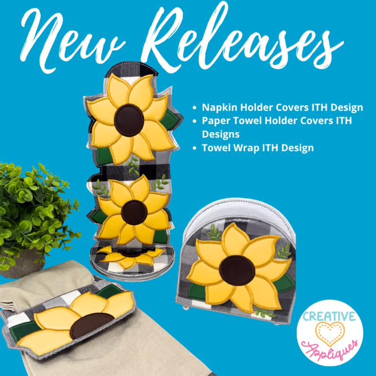 New Sunflower ITH Designs Have Arrived!