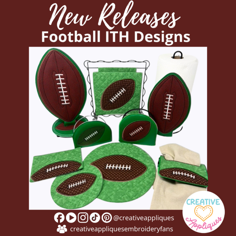 Football Coasters, Hot Pads, Napkin and Paper Towel Holder Covers, Mug Rug, Towel Wrap