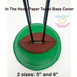 Football Paper Towel Holder Base Cover ITH Desig