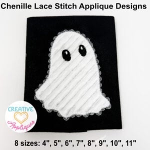 Chenille Ghost Lace Applique Design