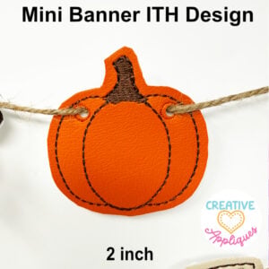 Pumpkin Mini Bunting ITH Design