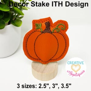 Pumpkin Decor Stakes ITH Design
