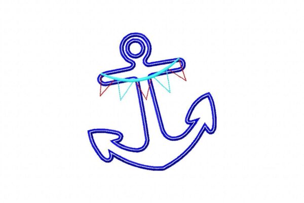 Anchor with Pennants