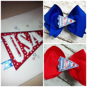 USA Pennant Clip'ems