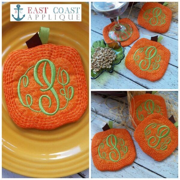 Pumpkin Coasters