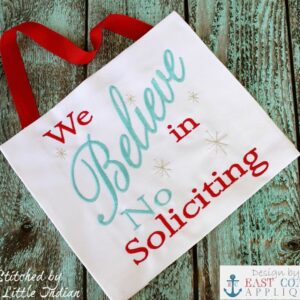 Believe No Soliciting